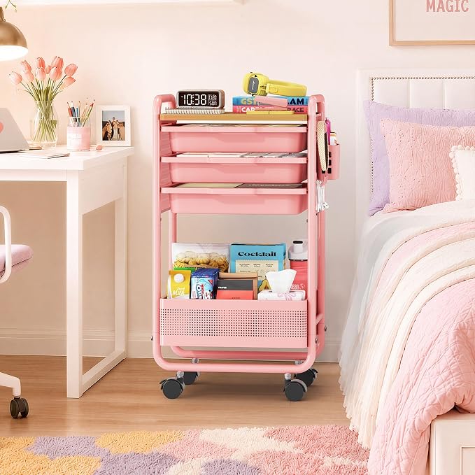 Metal Rolling Storage Cart - Image 8