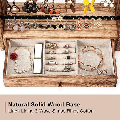 Pinzoveco Earring Organizer, 5 Layer Earring Holder Organizer - Image 4