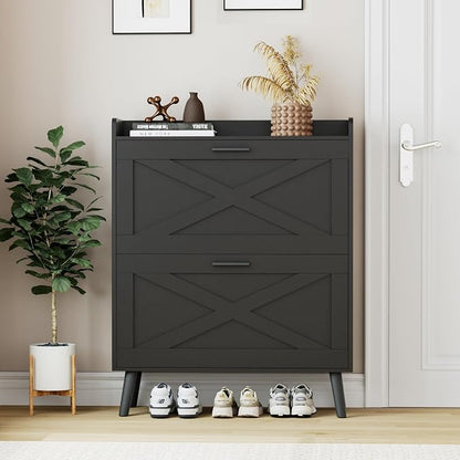 Homleke Farmhouse Shoe Storage Cabinet by Homleke