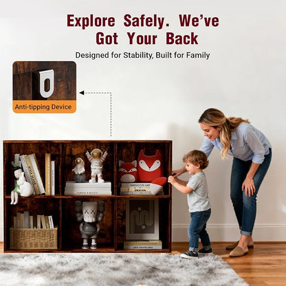 Book Shelf, Wooden Cube Storage Organizer - Image 4