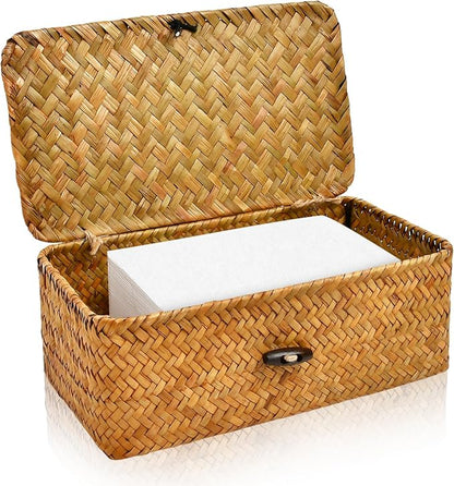 Dryer Sheet Holder, Woven Seagrass Dryer Sheet Container by SULICRE