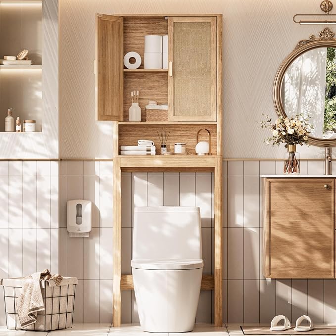 Over the Toilet Storage Cabinet, Bathroom Storage Cabinet - Image 3