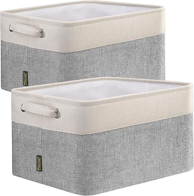 BALEINE 2 Pack Fabric Storage Bins by BALEINE