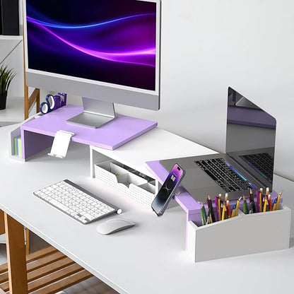 Simple Houseware Desk Dual Monitor Stand Riser - Image 6