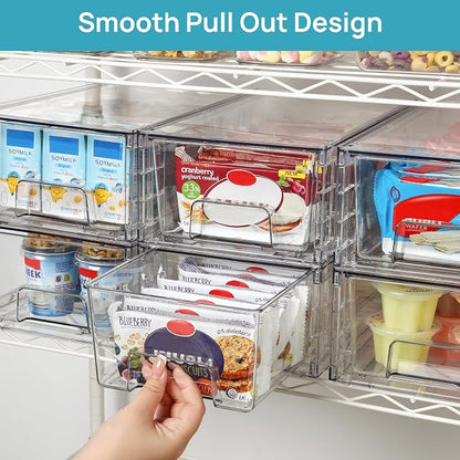 Vtopmart 8 Pack Stackable Storage Drawers, Easily Assemble Containers - Image 6