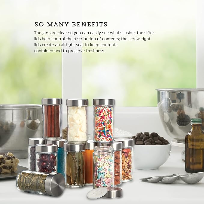 Kamenstein Clear Reusable 3 Oz Jars - Image 2