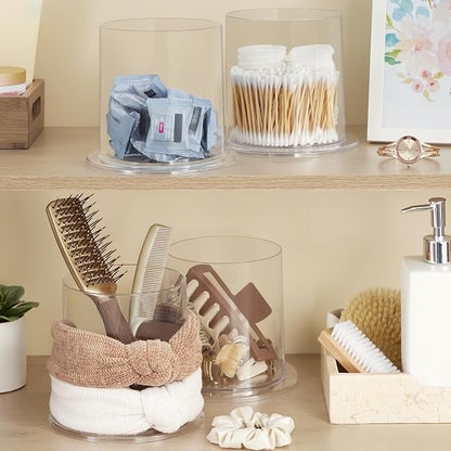STORi Bella 2-Pack Headband and Scrunchie Holder | Clear Plastic Organizer - Image 6