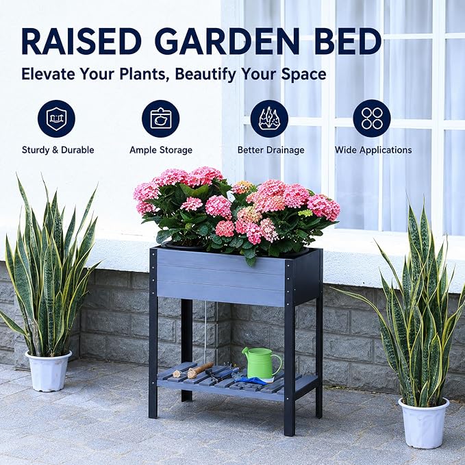 Raised Garden Bed with Metal Legs - Image 3