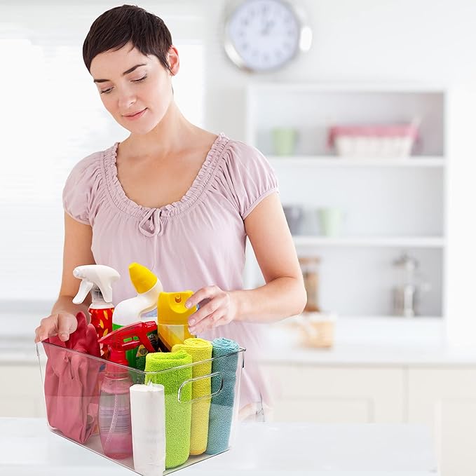 Clear storage organizer bins, Kitchen Cabinet Organizers and Storage Baskets - Image 4