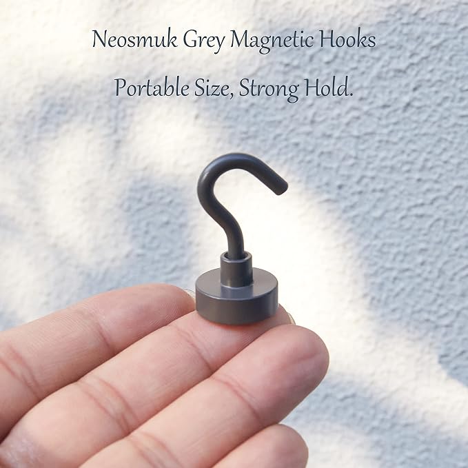 Neosmuk Magnetic Hooks, Heavy Duty 30lb+ Strong Magnet Hook - Image 2