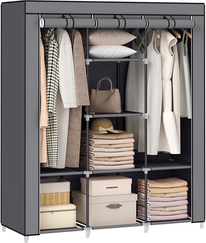 SONGMICS Portable Closet, 51.2 Inch Large Capacity Wardrobe Closet Organizer by SONGMICSbySONGMICSHOME