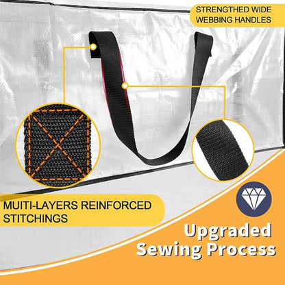 Clear Storage Bags with Zipper, Large Moving Bags Heavy Duty Extra Large - Image 5