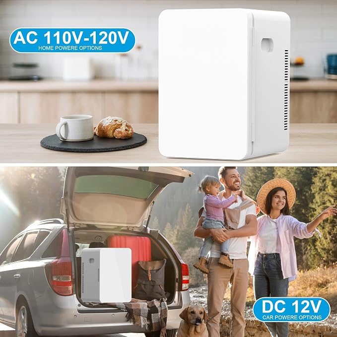 advwin 22L Mini Fridge for Bedroom, 30 Cans Portable Cooler & Warmer Compact - Image 5