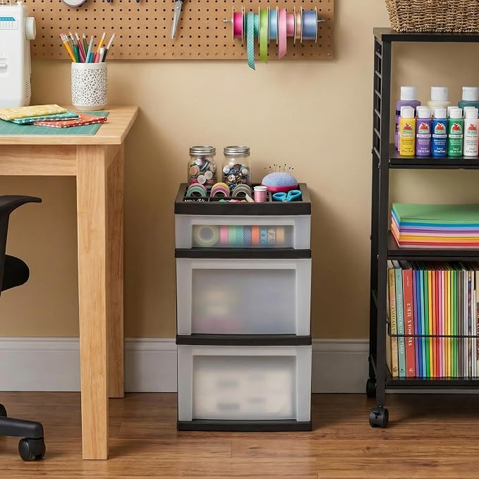 IRIS USA 3-Drawer Storage Cart, office essentials, classroom items, and - Image 8