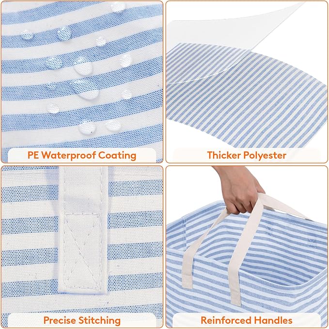 Lifewit 2 Pack Laundry Basket 80L Each, Collapsible Clothes Hamper - Image 6