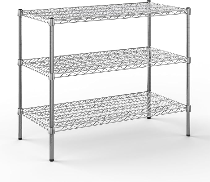 24" Deep x 42" Wide x 34" Height Wire Shelving Kit | 3-Tier | NSF Commercial by Regal+Altair
