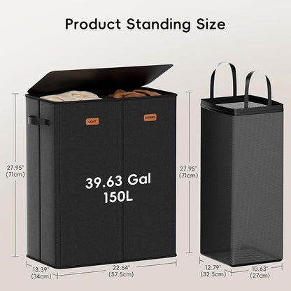 150L Double Laundry Hamper - Image 6
