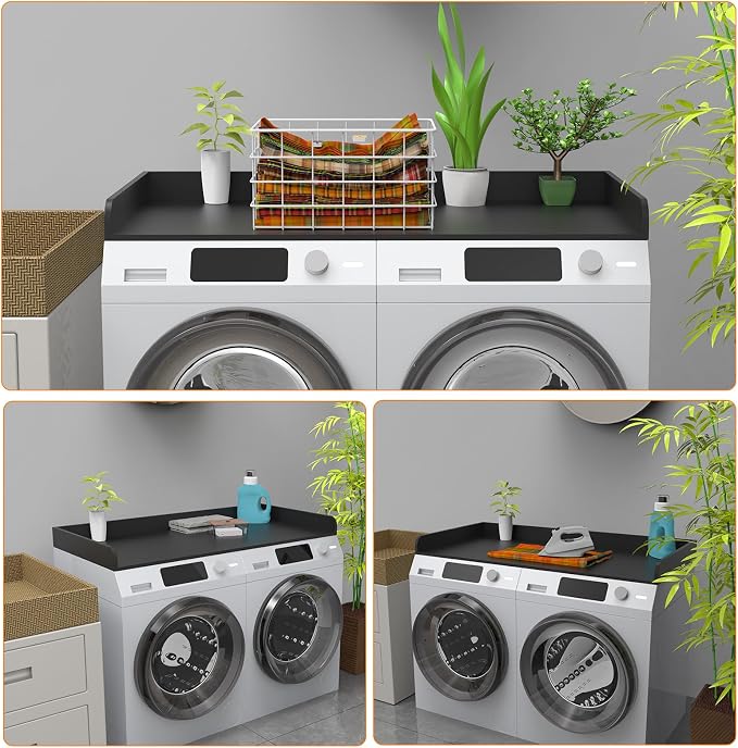 Washer Dryer Countertop, Laundry Room Wood Countertop - Image 5