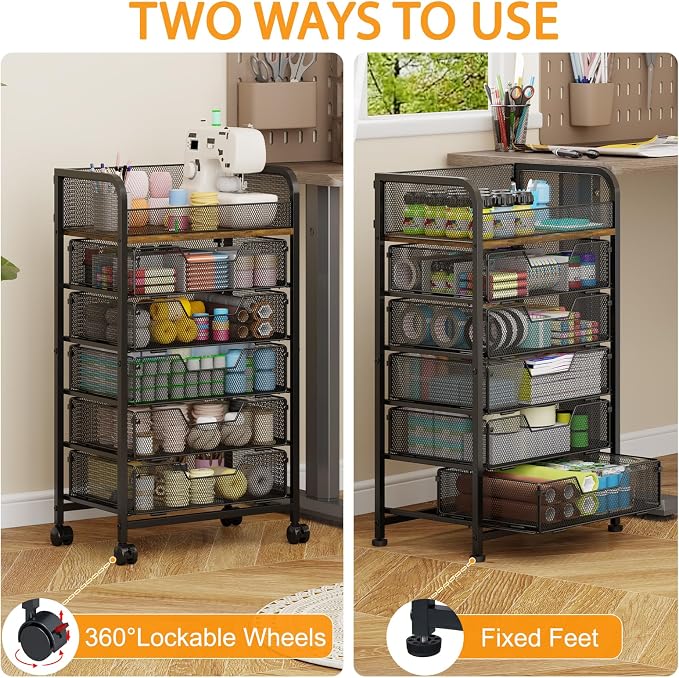 Yociyoga 6-Tier Craft Cart - Image 3