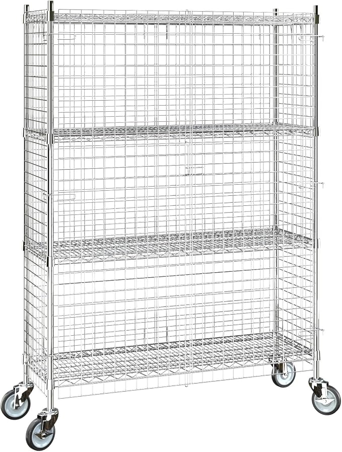18"x48"x70" Metal Wire Chrome Security Heavy Duty Commercial NSF Certified - Image 3