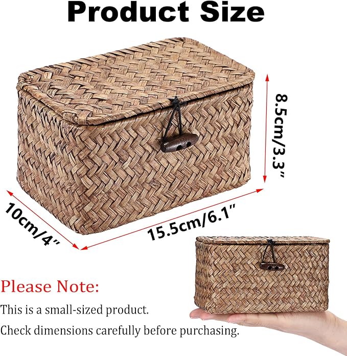 Hipiwe Seagrass Basket Key Holder Box - Image 3