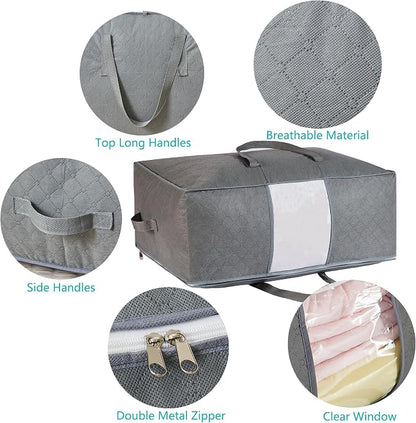 105L Extra Large Storage Bags for Blankets, King Comforters, Sheets - Image 6