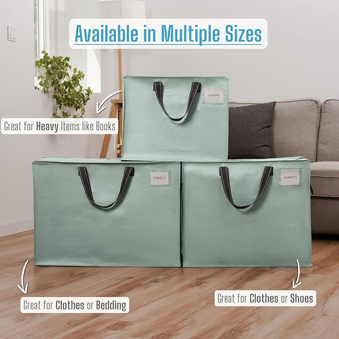 VENO 4 Pack Heavy Duty Moving Bags, Storage Bags, Packing Supplies, Top Zipper - Image 6