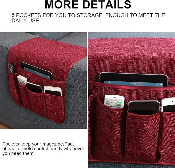 Sofa Armrest Organizer Non-Slip Remote Control Holders - Image 2