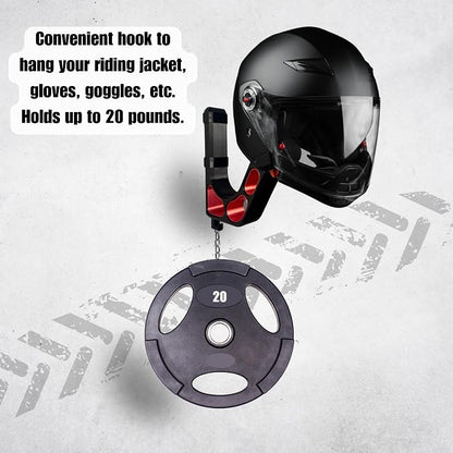Wall Mounted Helmet Holder – Heavy Duty Motorcycle Helmet Hanger Rack - Image 6