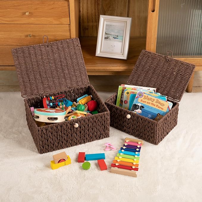 OIAHOMY Wicker Storage Basket - Image 6