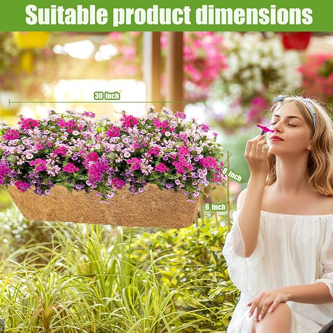 4 Pack 30 Inch Trough Coconut Liners - Image 6