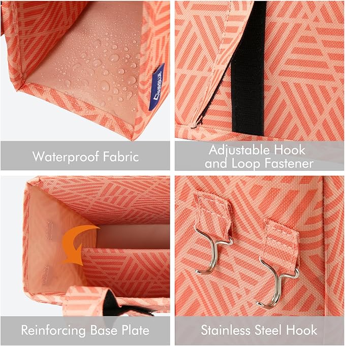 Surblue Bedside Caddy Hanging Bed Organizer Storage Bag Pocket - Image 4