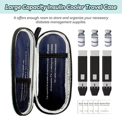 Insulin Cooler Travel Case, Medication Diabetic Cool Organizer Bag - Image 3
