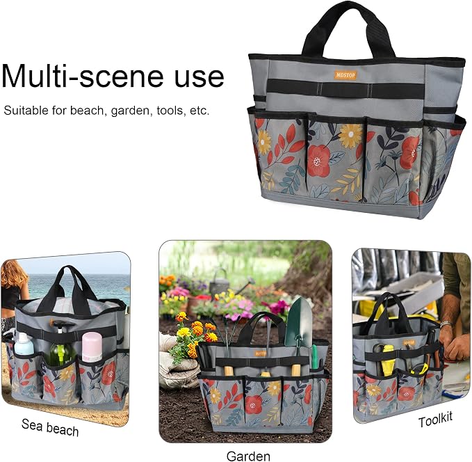 MDSTOP Garden Tool Bag, Garden Tool Kit Holder Home Organizer Storage Carrier - Image 6
