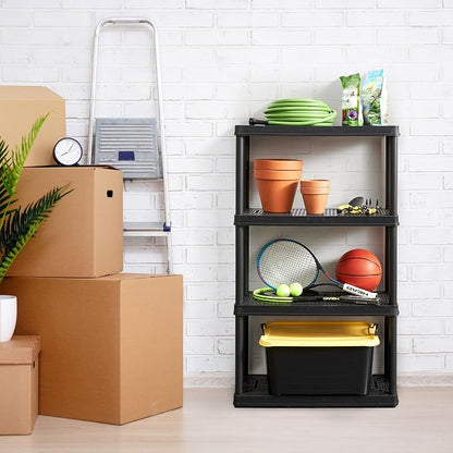 Gracious Living 3 Pack XL Heavy-Duty Storage Shelves, Knect-A-Shelf 4-Shelf - Image 5