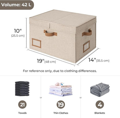 StorageWorks Large Clothes Storage Bins, Fabric Boxes - Image 2