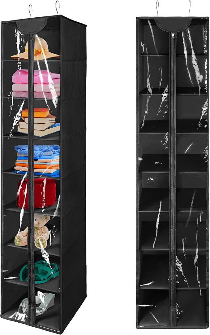 Libeder Hanging Closet Organizer, 8-Shelf Wardrobe Clothes Storage Organizer by Libeder