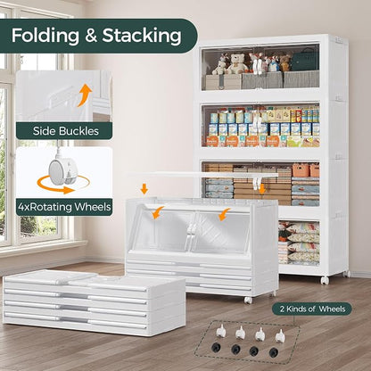 540QT Extra Large Stackable Storage Bins - Image 4