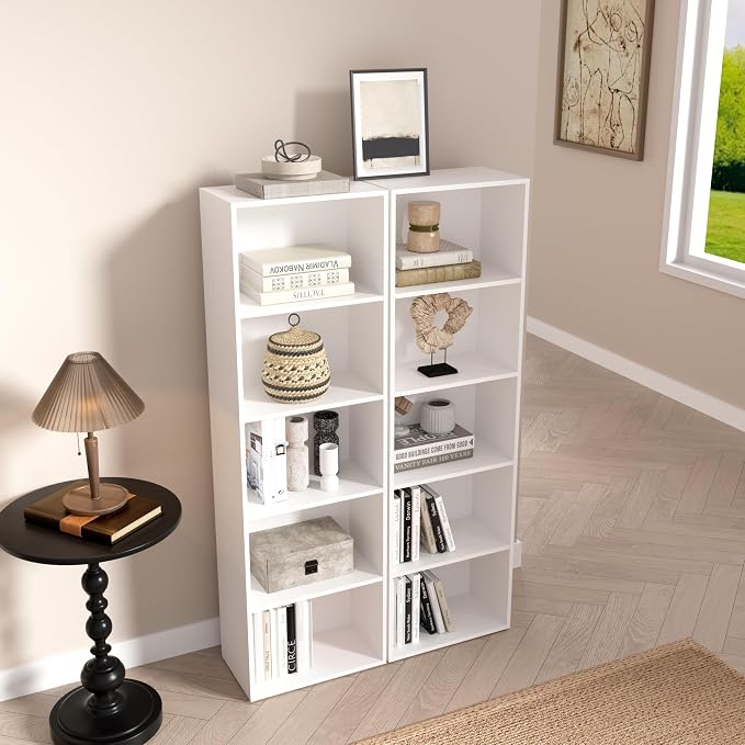 Wooden 5 Cube Storage Organizer, Versatile Cubes Open Shelf and Cubby Unit - Image 7