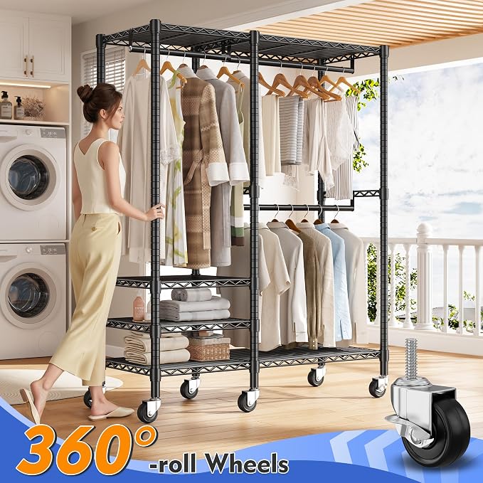 Raybee 79" H Clothes Rack, Clothing Racks - Image 5