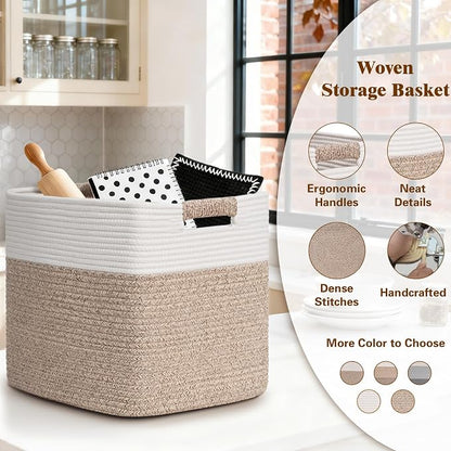 15×13 Inch Storage Cubes, 3 Pack Cube Storage Bins - Image 4