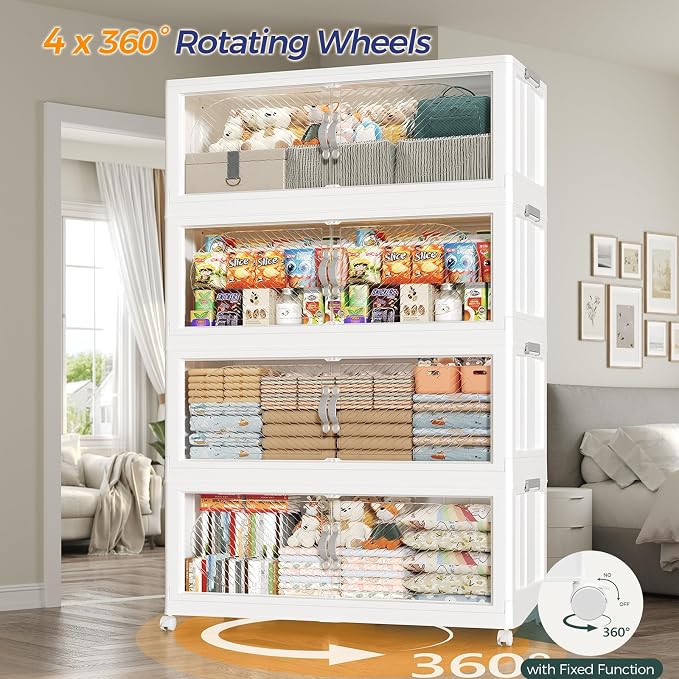 480QT Extra Large Stackable Storage Bins - Image 6