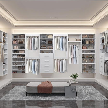 19.5" Wide Tall Hanging Modular Closet System, Wall-Mounted Closet Organizer - Image 6