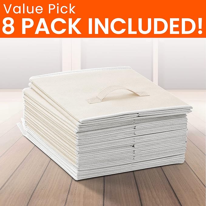Storage Cubes - 11 Inch Heavy Duty Fabric Storage Bins - Image 8