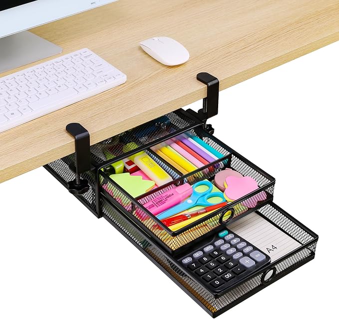 ROSYLINE Under Desk & Desktop Drawer Organizer by ROSYLINE