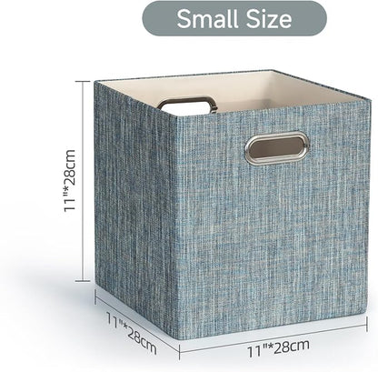Posprica Storage Basket Bins, 11×11×11 Foldable Storage Cube Boxes Fabric Drawer - Image 2