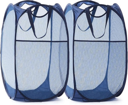 TECHMILLY Collapsible Mesh Pop Up Laundry Hamper by TECHMILLY