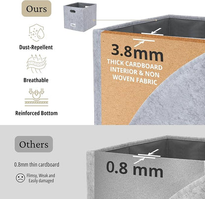 DECOMOMO Felt Storage Bins 13x15x13 Storage Cube Bins - Image 6