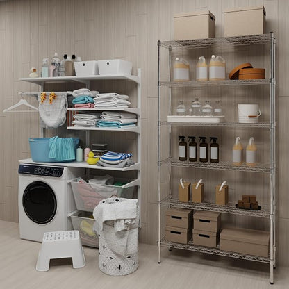 14" Deep x 42" Wide x 74" Height Wire Shelving Kit | 6-Tier | NSF Commercial - Image 2