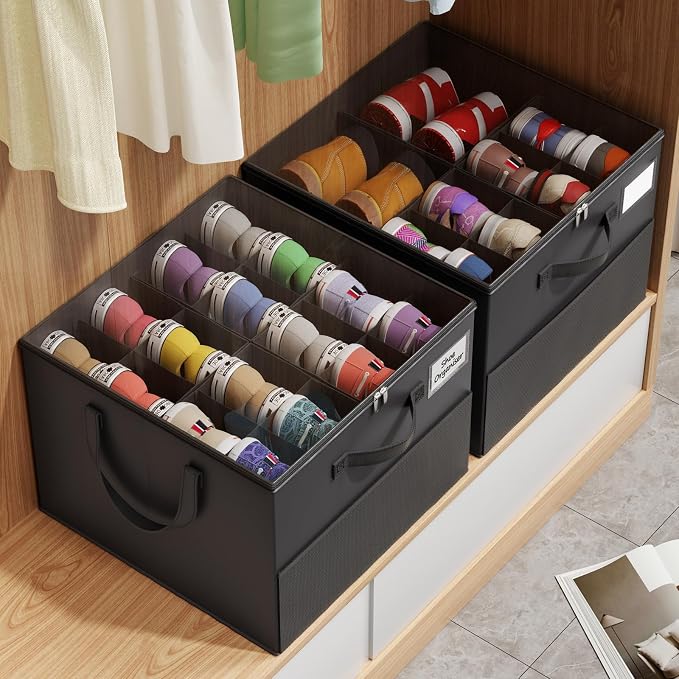 Large Reinforced 2 Pack Shoe Organizer - Image 7